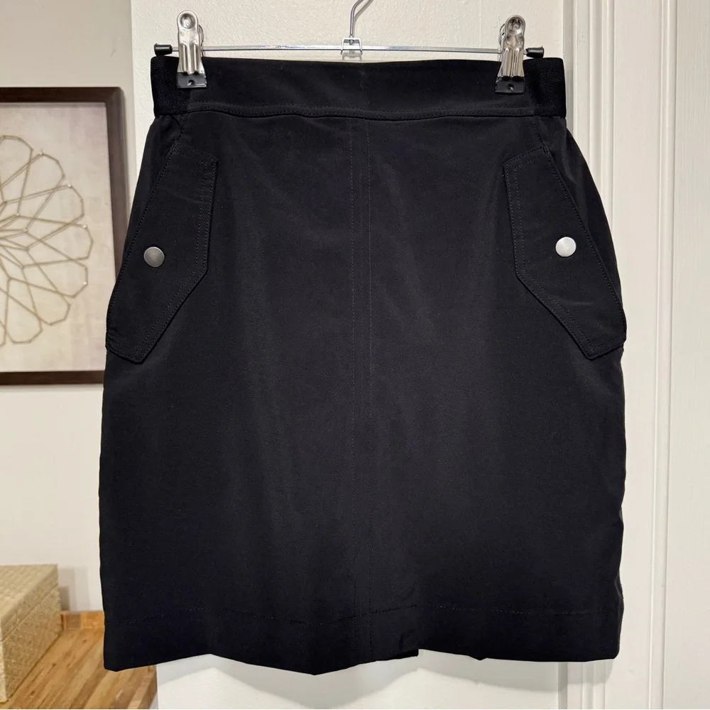 {Athleta} "Vienna Cargo Skort" Black Golf Tennis Pickleball Active Shorts Skirt - Picture 2 of 7